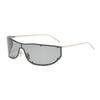 Curved one-piece Xiaoxiang sunglasses for women's high-end sense of European and American style trend curved windproof cycling sunglasses for men's