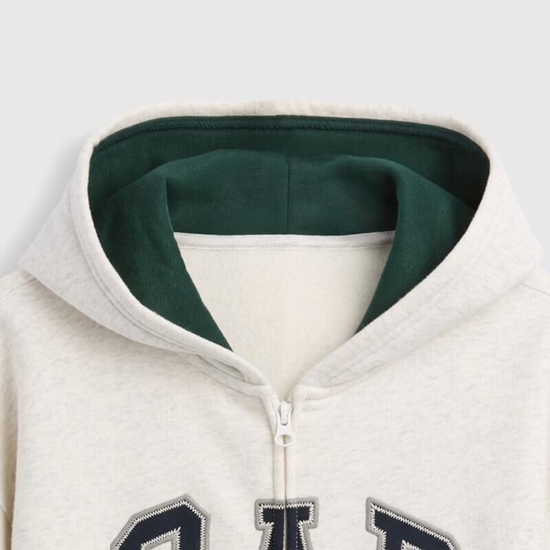 Gap Boys' Logo Embroidered Fleece Hoodie