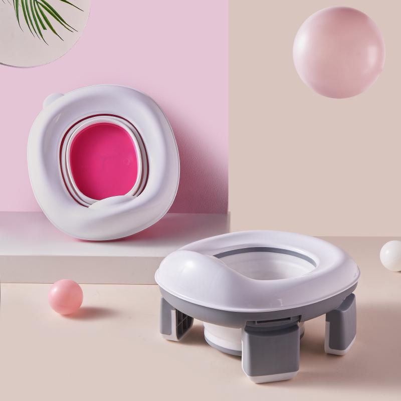 Tragbares Baby-Reise-Töpfchen - Faltbarer Not-Toilettensitz für Kinder