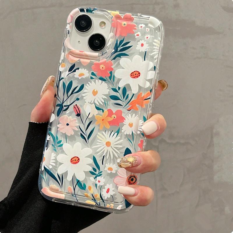 Summer Flower Phone Case for  Mi 14 13 12 11 Lite 5G Ne 11T 12T 13T Poco X3 F5 Pro Soft Clear Shockproof Cover