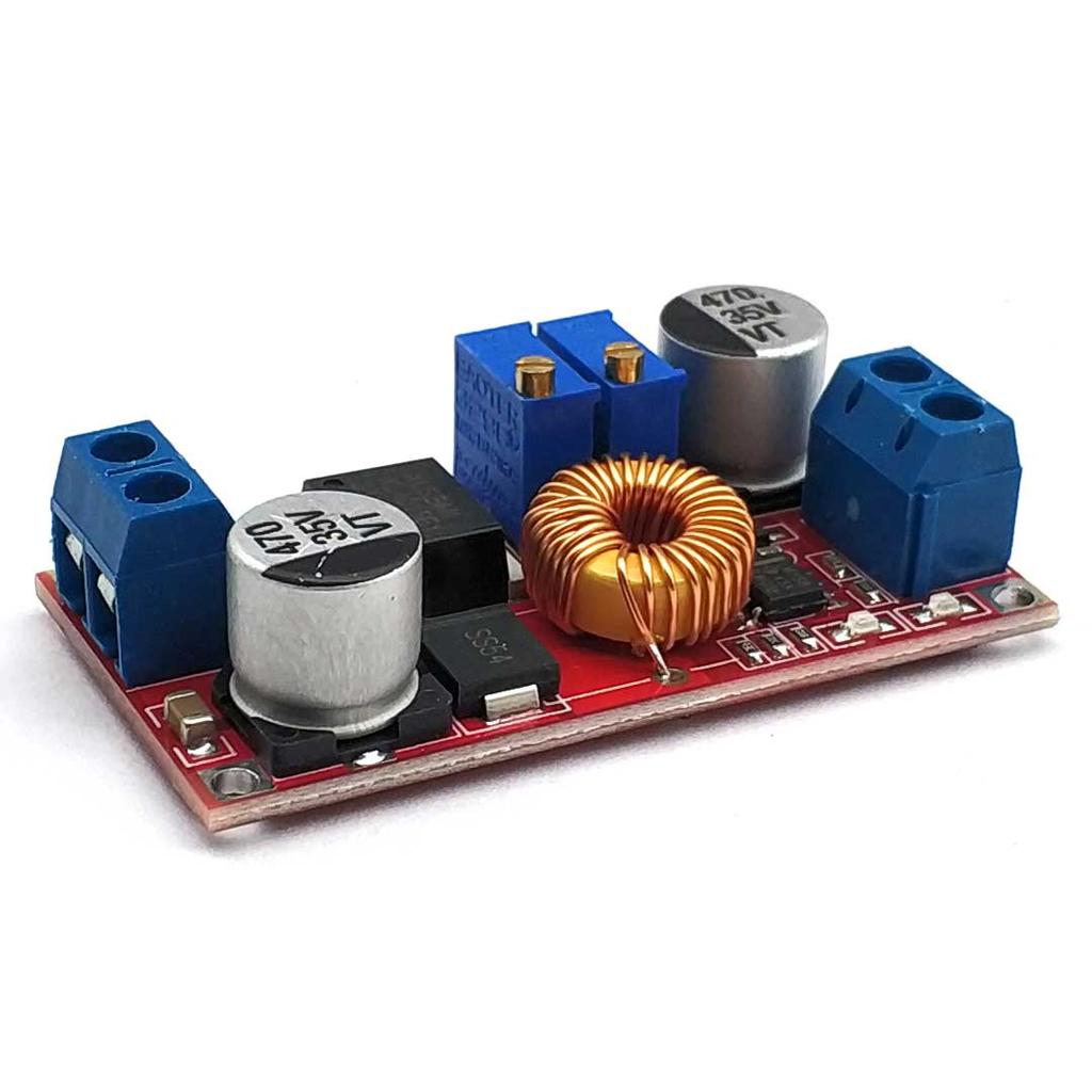 XL4015 5A DC-DC Konverter 4-38V - 1.25-36V Állítható Leszálló Modul Hűtőbordával Leszálló Modul XL4015 4~38v 96%