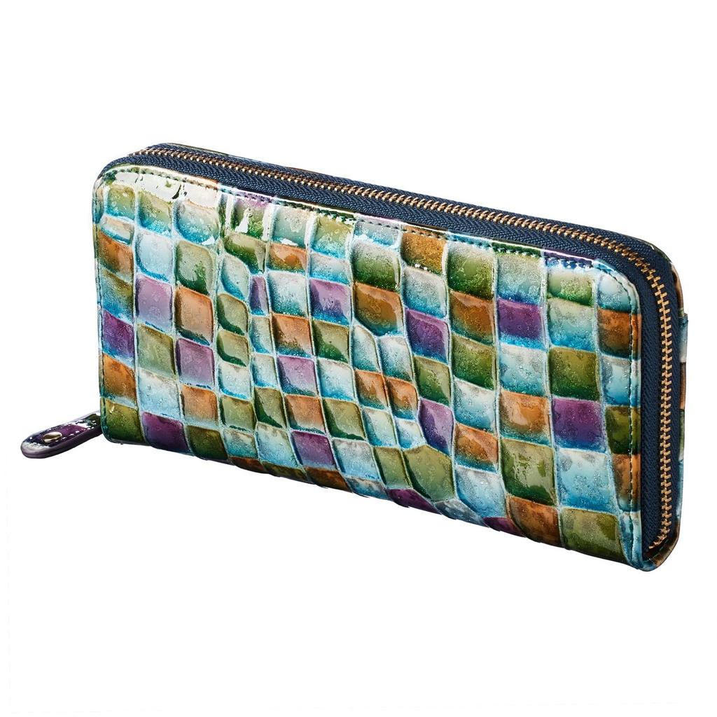 [VOICE] Align Le Murrine Women's Long Wallet, Made with Italian Life Leather. Featured in Shukan Bunshun. Elegant and Easy-to-Use Vertical Card Case.