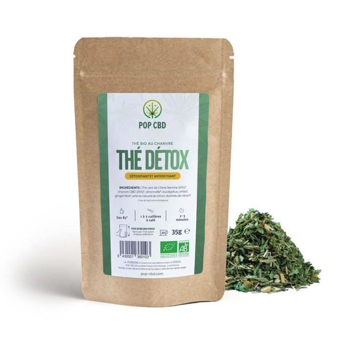 Thé Vert Bio, au Chanvre CBD 4 sachets