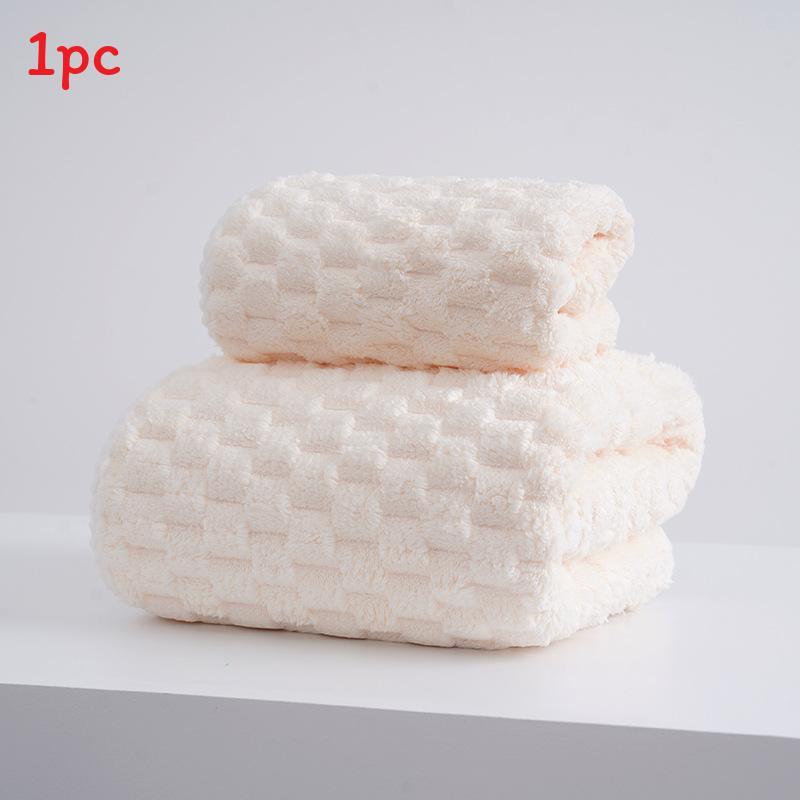 Coral Fleece Bath Towel With Absorbent Softness For Adults And Beach Use