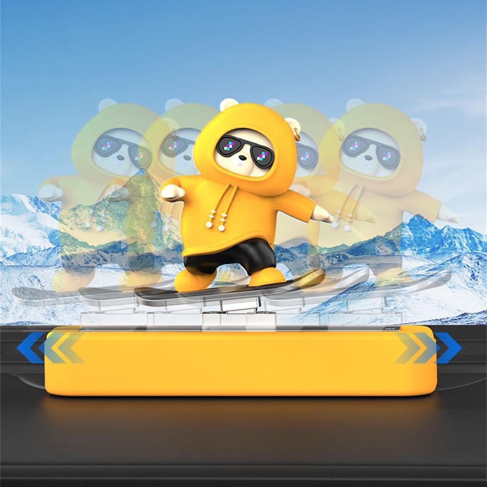 Vehicle License Plate Phone Number Car Bear Decoration Vehicle Decorating Car Doll Dashboard Figure Parking Number Plate