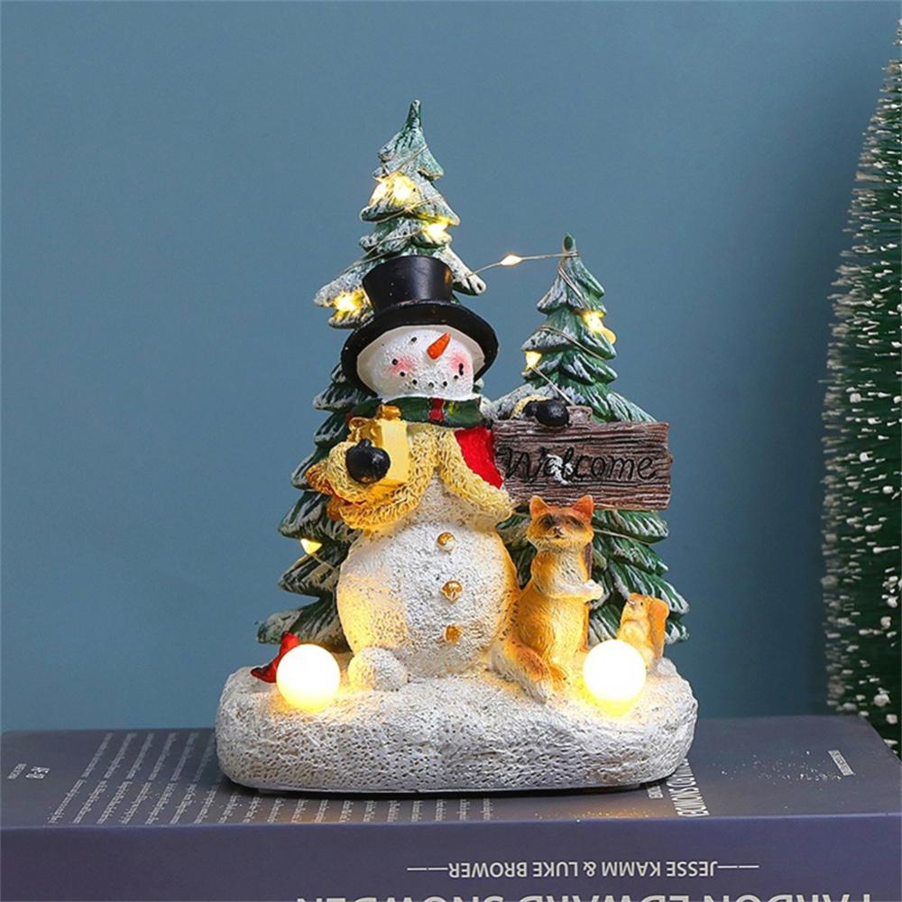 2024 cross border new Christmas decorations luminous music snow view House Christmas decorations Christmas gifts