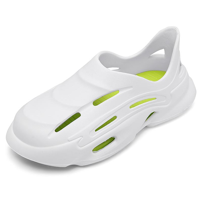 

Большой размер летние новые сандалии модные уличные пляжные туфли тренд перфорированные туфли на открытом воздухе дышащие садовые туфли мужские 45