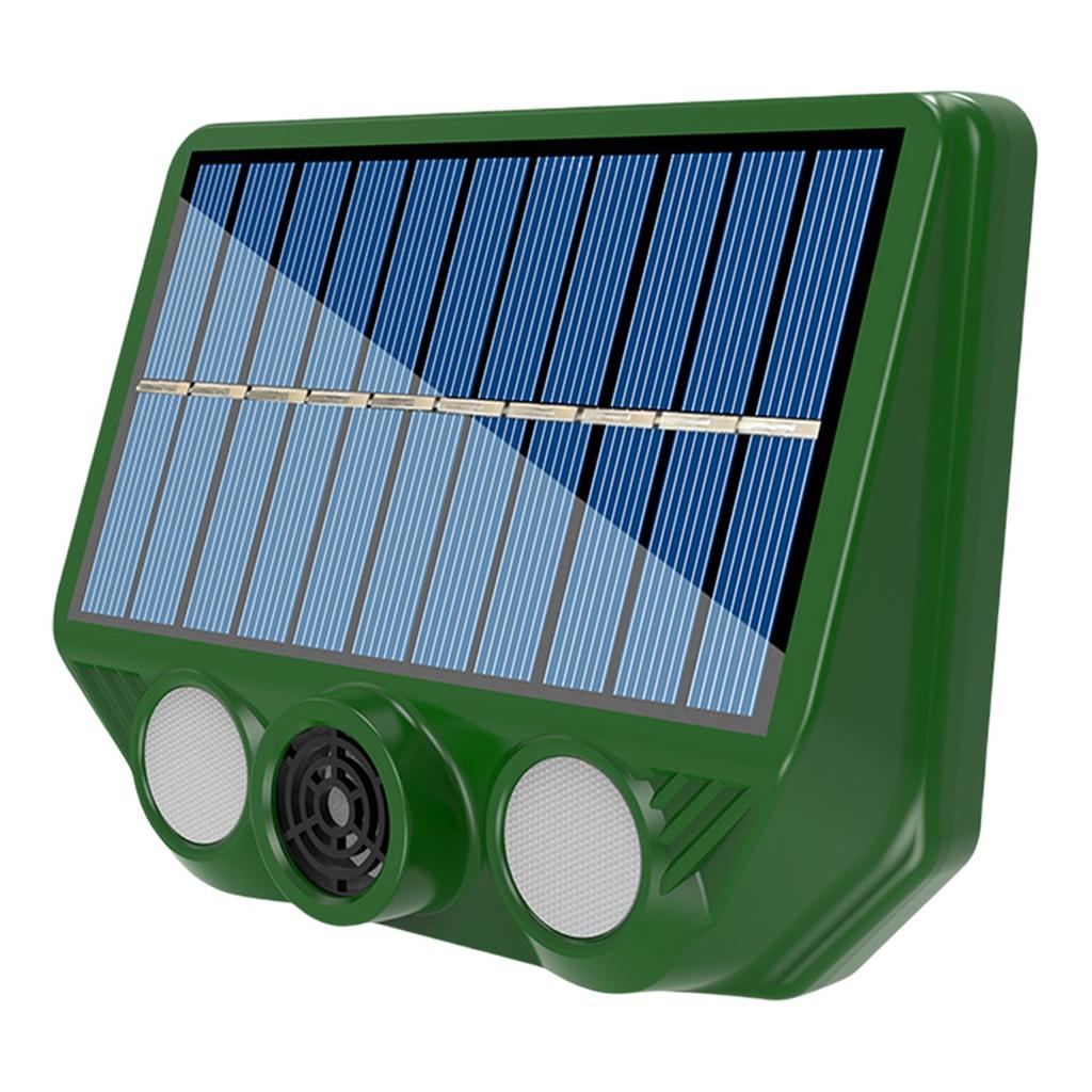 Solar Powered Ultrasonic Animal Repellent 500mAh Deterrent USB Charging for Repel Mouse Deer