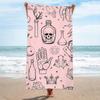 Microfiber Terry Cloth Digital Printing Fashion Pattern Beach Towel Bath Towel Seaside Blanket Shawl Sweat Towel