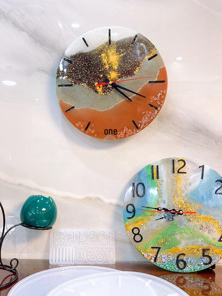 DIY Kulaté hodiny Silikonová forma s římskými číslicemi