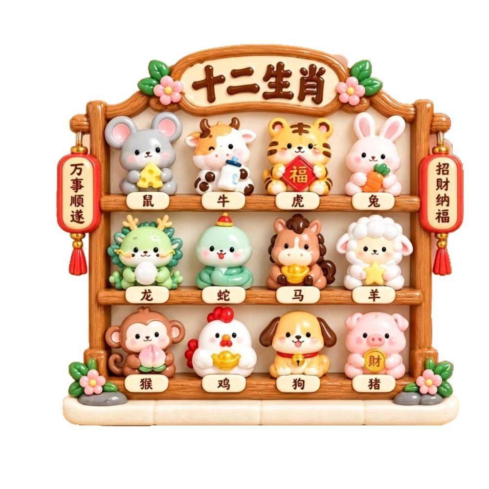 Chinese Traditional Culture Refrigerator Decorations Wooden Chinese Refrigerator Stickers Souvenir