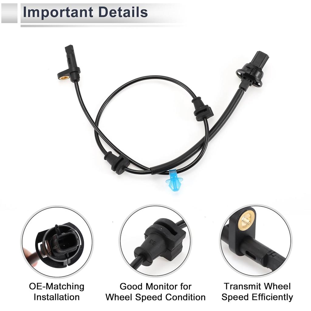 Front Left ABS Wheel Speed Senor for Honda HR-V 2016-2022 1.8L ABS Sensor Anti-Lock Braking System Sensor No.57455T7WA01 1 Pcs