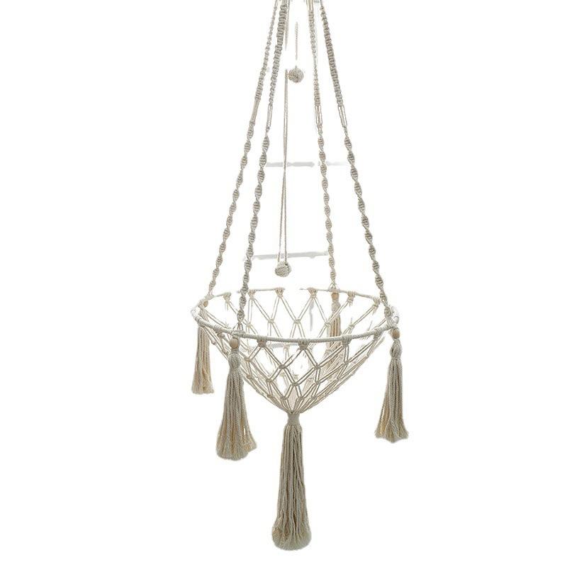 Winter Pet Hammock Cat Swing Hand Woven Cotton Rope Cats Hanging Basket  Kitten Hanging String Den Indoor Pend Nest Pet Supplies