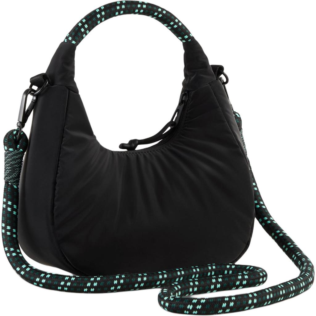 Puma Detachable Rope Shoulder Strap Mini Handbag With Metal Accessories Double Zipper Closure Recycled Material Women Handbag Black 091855_01