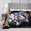 Megadeths Band Art Warm Soft Blanket  Kids Adult Plush Bedding Throws Street Trend Couch Bed Flannel Bedspread Sofa Bed Cover
