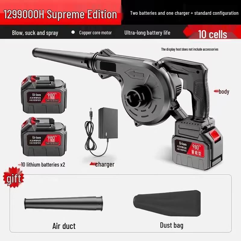 

Longma Tribe Cordless Lithium Dust Blower CN plug (adapter included)