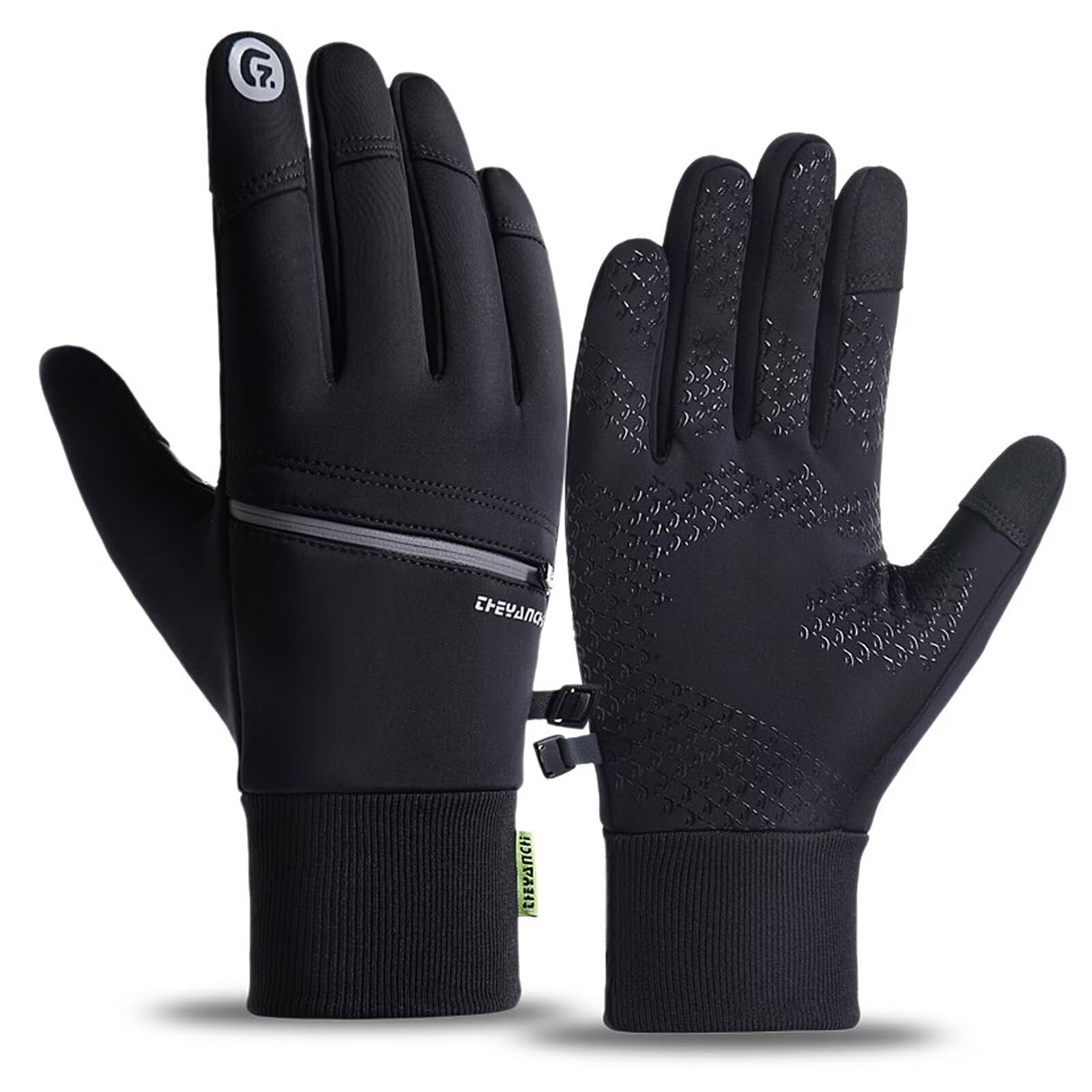 

LEZOOY Outdoor Smartphone Cycling with Sports Gloves for Autumn and and Men s Gloves, Waterproof, Compatible, Fleece-Lined, Gloves, Windproof, Warm, чёрный