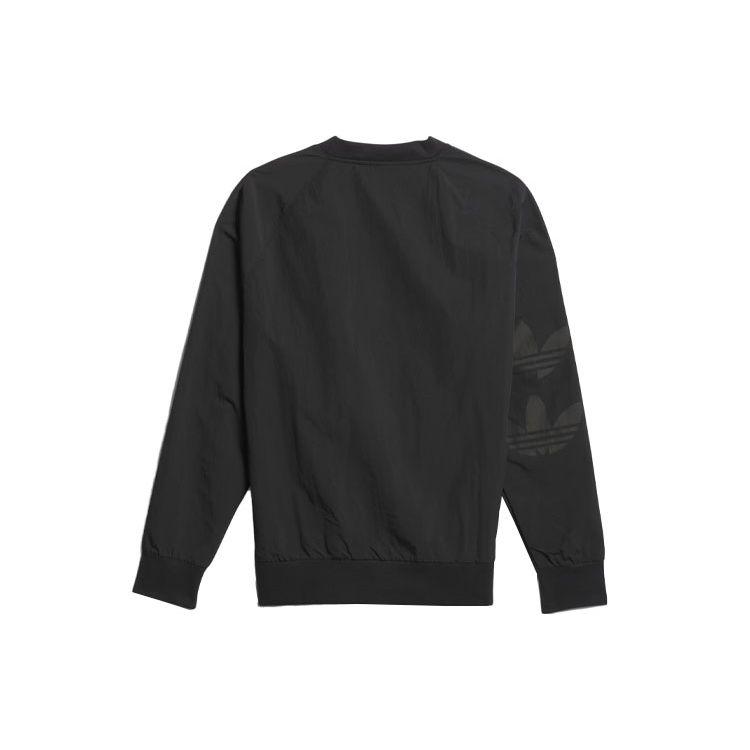 Adidas Originals Skateboarding Pullover Logo Print Loose Fit Crew Neck Long Sleeve Sweatshirt Unisex Sweatshirt Black IJ0990
