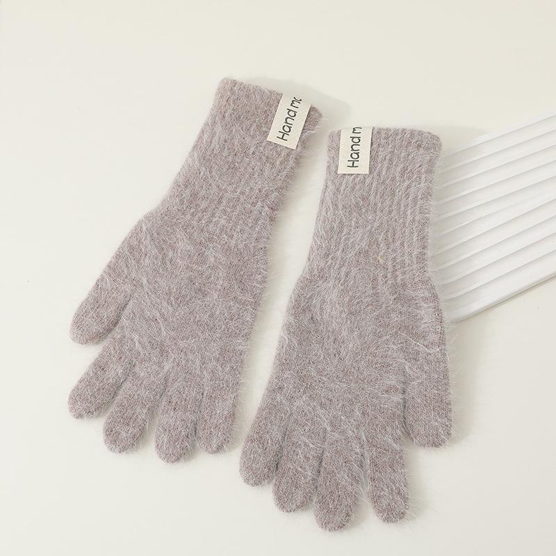 

Ветряной кролик Плюшевый Милый Теплый Вязаные Шерстяные Перчатки Длинные Девочка Розовый Утолщенный Мягкий Защищающий от Холода