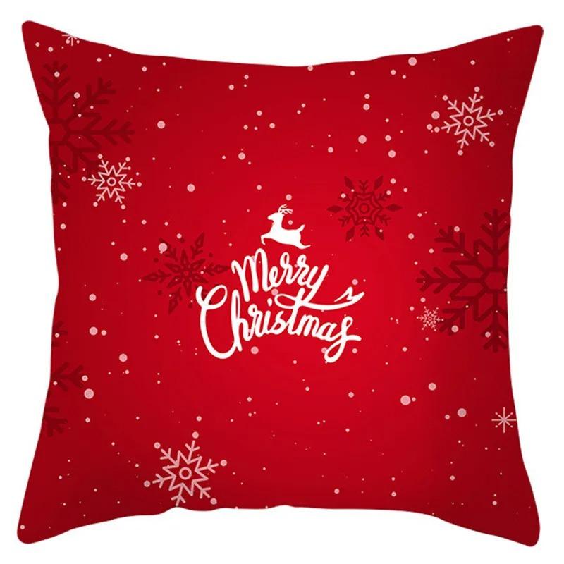 Christmas Themed Pillowcases Car Ornaments Office Santa Claus Living Room Sofa Home Pillowcases