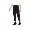 Logo Print Drawstring Cuffed Nine-Point Casual Pants Women Bottoms Black CV0608-045