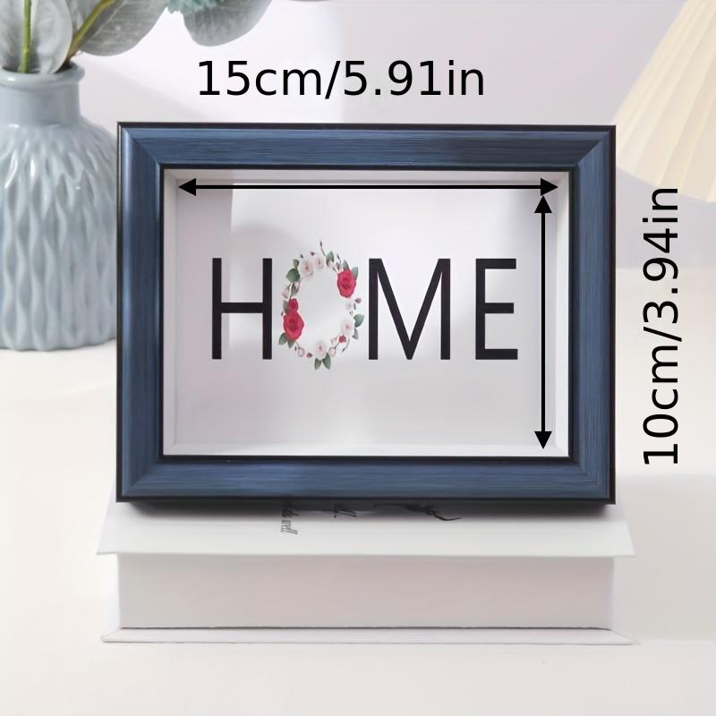 1 шт. Скандинавская простая креативная фоторамка, настольная, 6-дюймовая фоторамка для стены, студийная трехмерная полая фоторамка синий