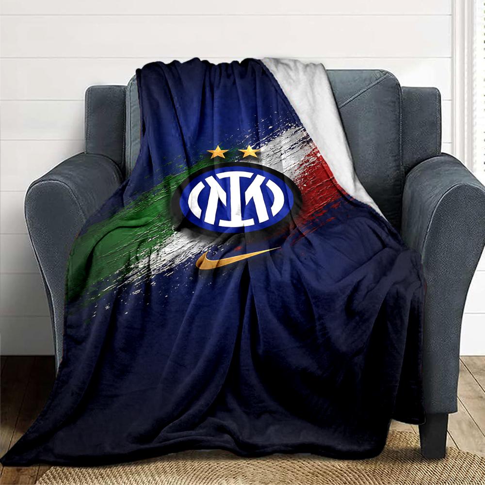 Coperte con Logo Snake Inter Milan in Flanella Stampata Traspiranti Calde Plaid per Casa Ufficio Copriletti 0708a92