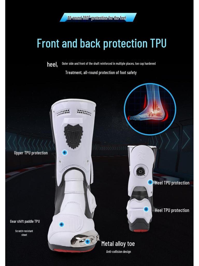 Unisexové motocyklové jezdecké a závodní boty - Off-road, krátký styl, vhodné pro čtyři roční období.