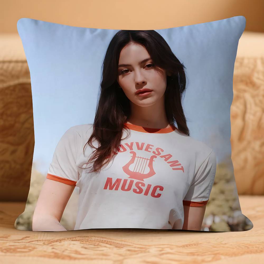 Singer Gracie-E Abrams-S Pillow Case Removable Washable Cushion Cover – All-Season Soft Linen