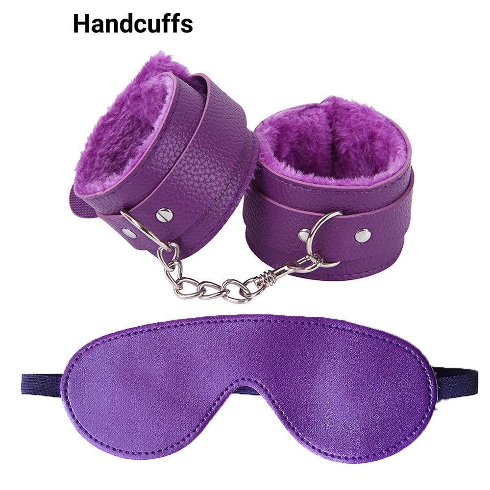Sex Toys For Couple Women Adult Games For Women Erotic Handcuffs Ankle Cuffs Whip BDSM Bondage Restraints Slave 18+