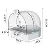 3 In 1 Multifunction Bird Bath for Cage Parakeet Bath Parakeet Bird Bath Bird Cage Bath for Feeding& Resting Acrylic Bathtub Box