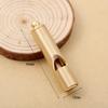 Brass Keychain Pure Copper Handmade Retro Personality Whistle  Pendant Children's Outdoor Survival Training Camp Whistle