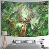 Cute Fawn Tapestry Christmas Reindeer Wall Hanging Bohemian Bedspread Blanket Dorm Home Decor mantas mandalas