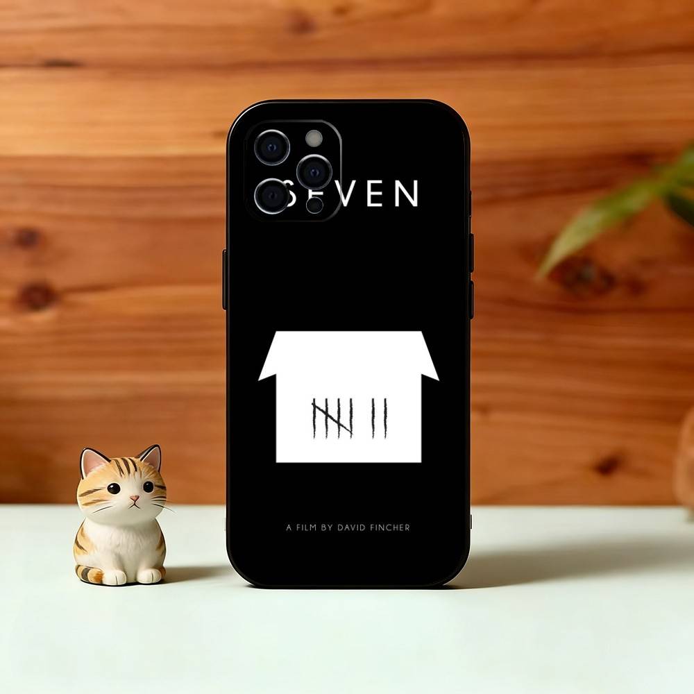 S-Seven Phone Case For iPhone 17, 16,15,14,13,12,11 Plus,Pro Max, Others Soft Black Cover