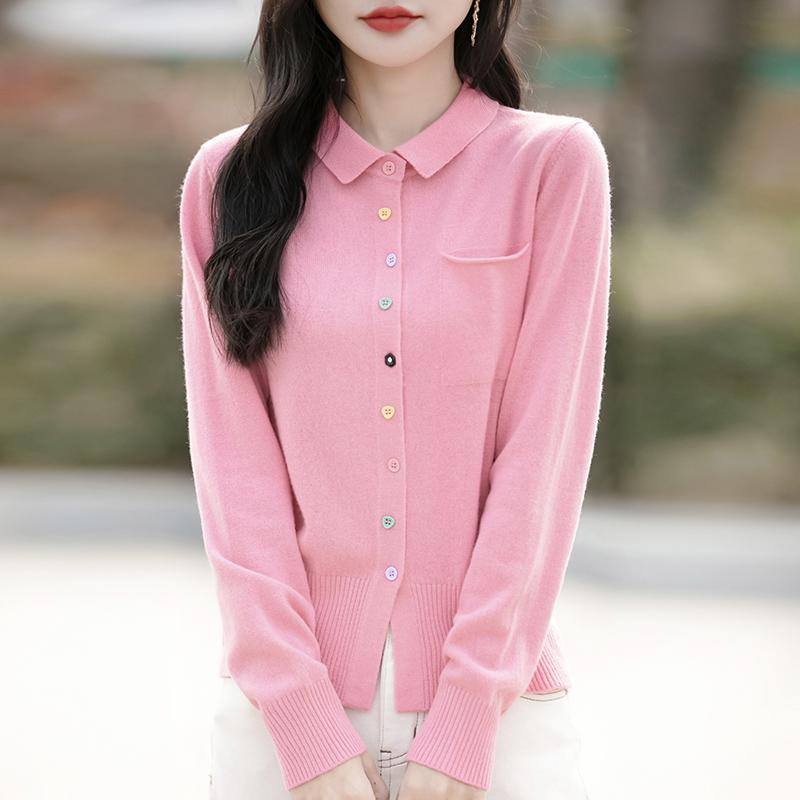 Dámský lehký kardigan z 50% vlny a 50% morušového hedvábí - všestranný úplet na 4 sezóny pro celoroční pohodlí a styl