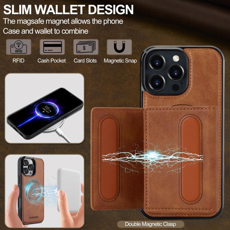 Magnetic Wireless Charging Leather Phone Case For Google Pixel 10 9 Pro XL 9A 8 8A 7 7A Pixel9 Pixel8 Pixel7 Flip Wallet Cover