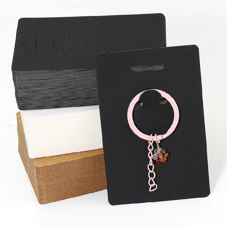 50pcs Keyring Card Jewelry Packaging Supply Jewelry Keychain Holder Card Selling