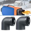 Air Ducting Pipe Elbow Outlet Connector L-shaped Car Heater Warm Elbow Duct Connector Air Diesel Parking Heater Accessories