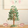 Handmade Natural Crystal Fortune Tree with Agate Base - Christmas Ornament