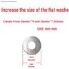 Large Galvanized Flat Washer: Thickened Screw Washers M5, M6, M8, M10 (Sizes 6*14, 6*18, 8*40, 10*50mm).