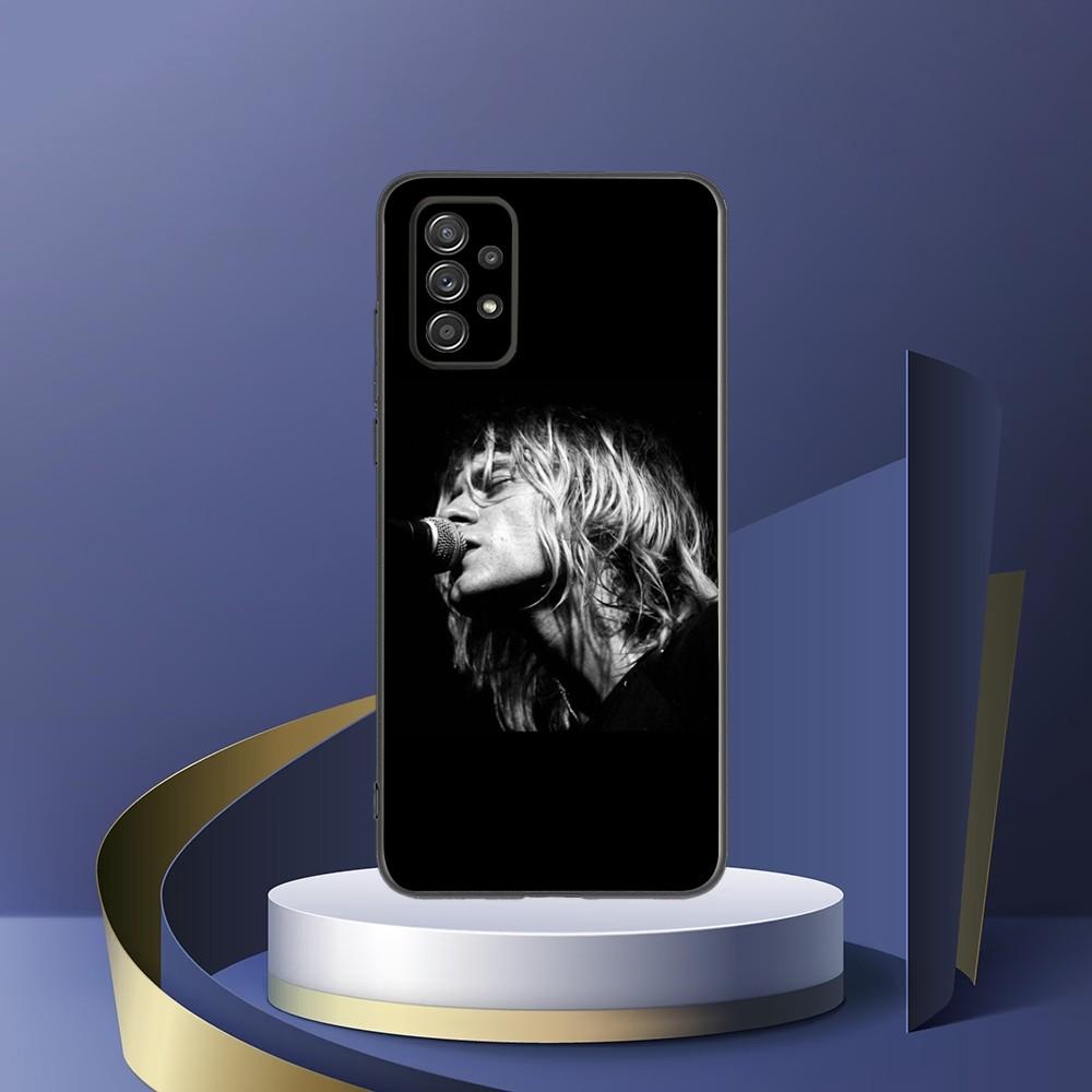 Kurt Cobain  Phone Case For Samsung S24,S23,S22,S21,S20,S10,S10E,S9 Plus FE Note 20 Ultra 10,9 Plus Black