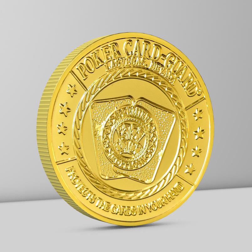 TEXAS Texas Hold'em, chips, metal press, gold coin chips, creative commemorative coin toy gifts