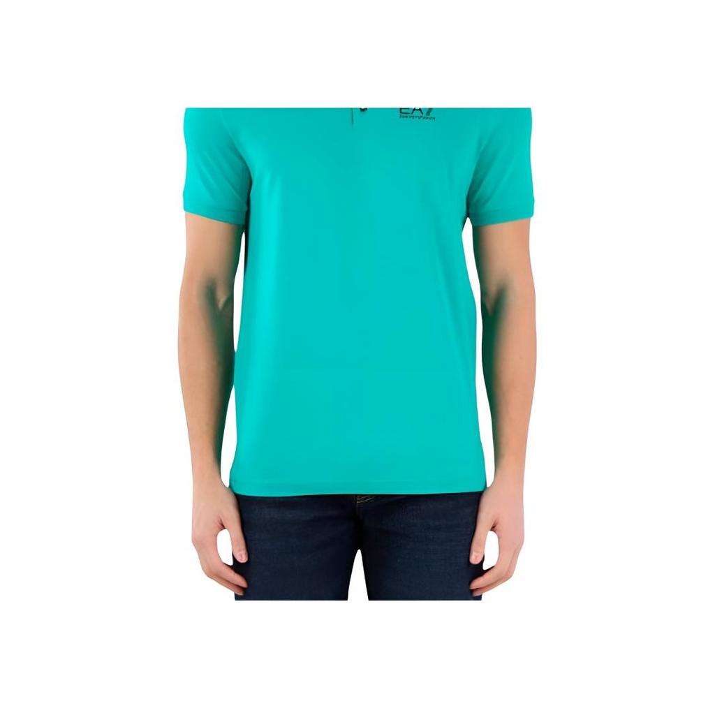 Emporio Armani EA7 Letter Print Pullover Short Sleeve Polo Shirt Men tops 3DPF16-PJ03Z-1815