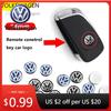 For VOLKSWAGEN VW 2025 For VW POLO 14mm Car Key Emblem Stickers Auto Control Key Logo Accessories For Volkswagen Touran Golf-4 5
