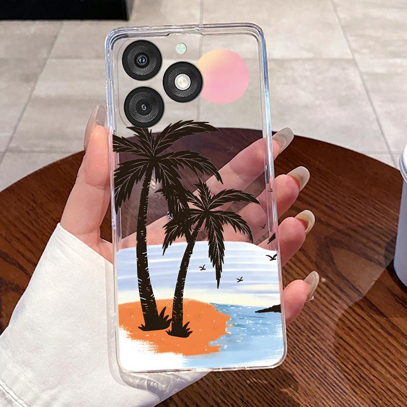 

Casing For ITEL A50 Case Aesthetic Fashion Cute Cat Astronaut Transparent Soft Silicone Back Cover ITEL A 50 ITELA50 Phone Case itel A50