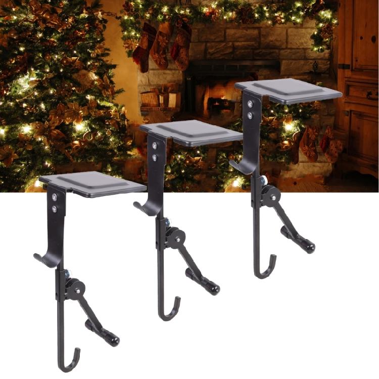 Strong Stylish Fireplaces Stocking Holders Home Accessory for Christmas Mantels Decoration and Iron Garlands Clip