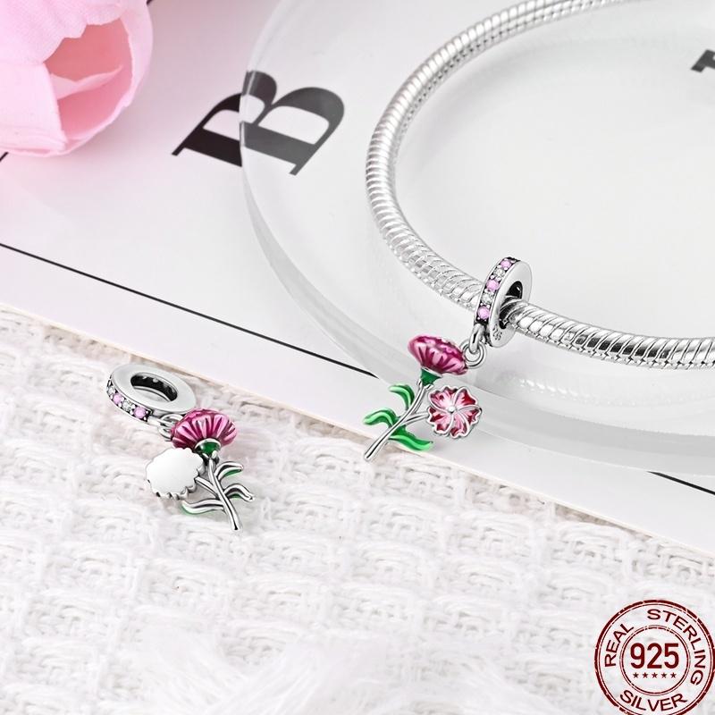 Newcopper Spring Outing Flowers Leaves Birds Motorcycle Beads Beads For Panoriginal Bracelet Diy Gift Jewelry