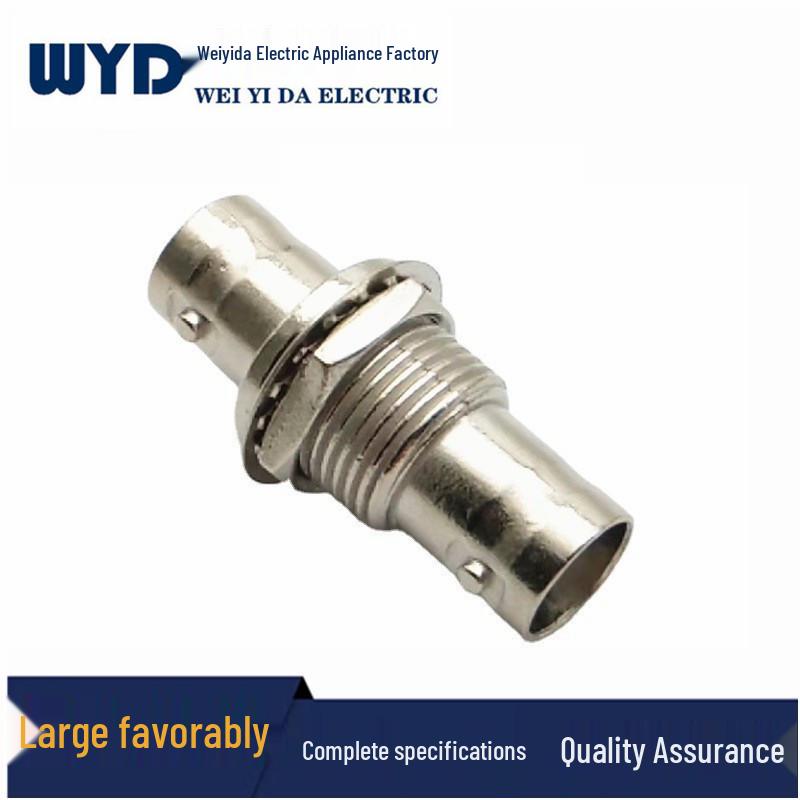 

In-Stock BNC Female-to-Female Straight-Through Connector with Nut & Washer - BNC-KKY Video Panel Mount