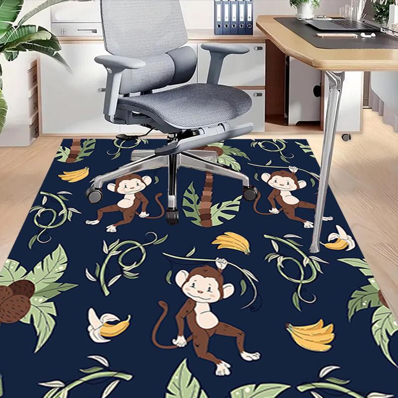 1PC Monkey Banana Extra Large Non-Slip Floor Carpet, Office, Family, Bedroom, Studio - Large Area Rug Indoor Rugs, Vibrant Colors-W267