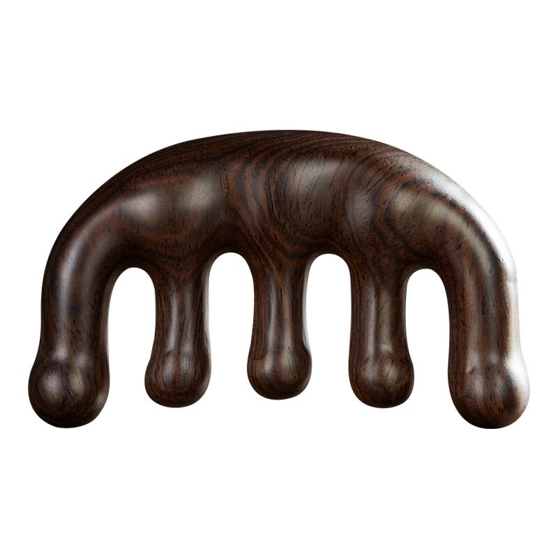 

Ebony Five-Finger Scalp Massage & Gua Sha Comb